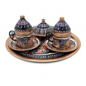 MİNE İŞLEME 2'Lİ OVAL FİNCAN SETİ