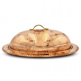 DÖVME BAKIR KAYIK SUNUMLUK KIRMIZI 35 CM