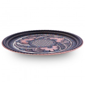 MİNE İŞLEME OVAL TEPSİ 6 FİNCAN